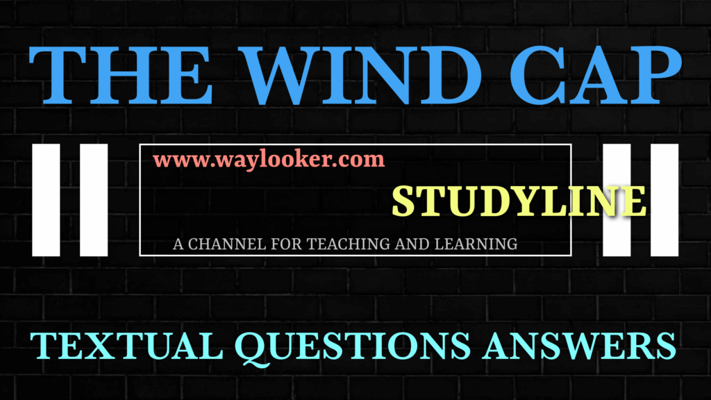 question answer of the wind cap activity solve