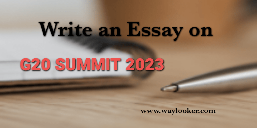 Essay on G20 summit